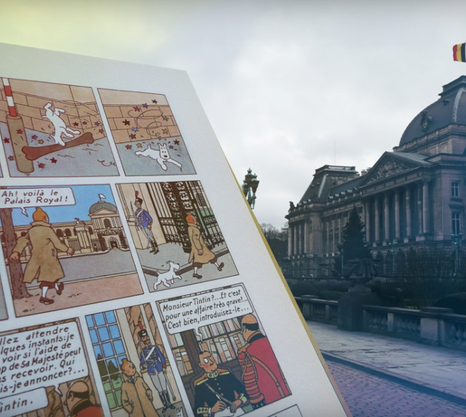 De avonturen van Kuifje: referenties in Brussel