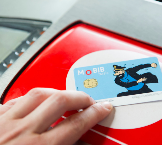 Tintin works with the Brussels transit authority, STIB