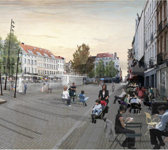 Un tableau de 16m de haut sur la Place Jourdan