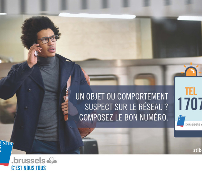 STIB: un nouveau numéro pour signaler un objet ou un comportement suspect