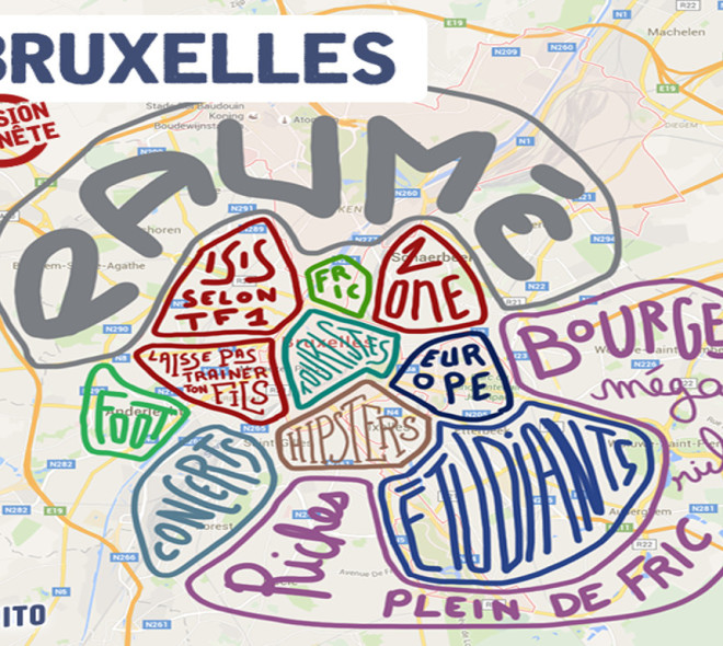Bruxelles selon Topito: le sud méga riche, le nord méga paumé