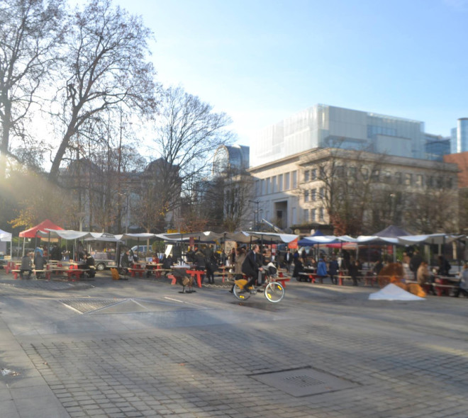 L'European Canteen Market sur la Place Jean Rey !