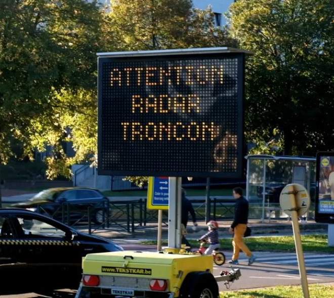 22% de PV en moins en trois mois avec le radar-tronçon du boulevard Léopold III
