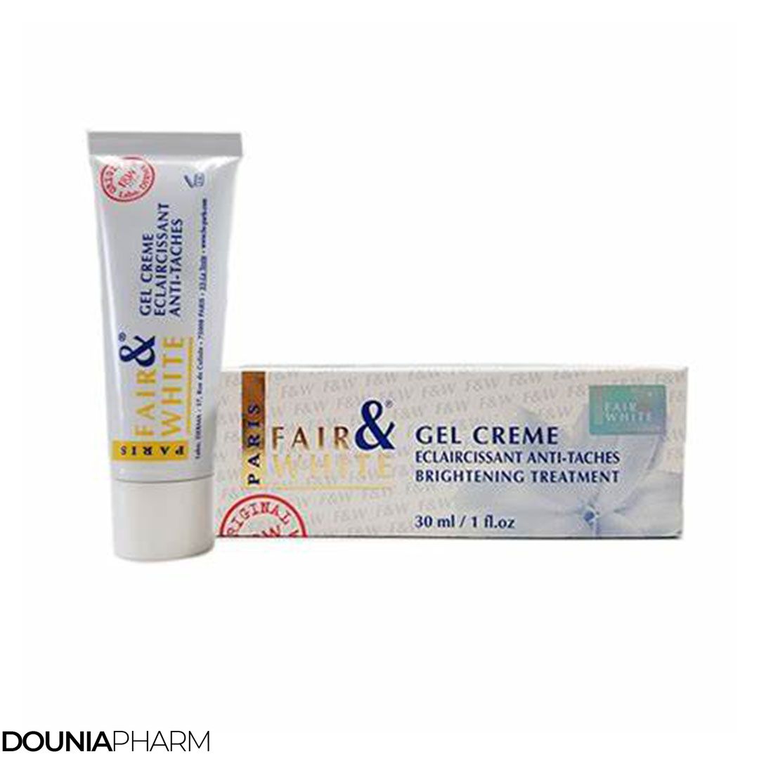 FAIR & WHITE Gel Crème Éclaircissant Antitaches 30 ml Douniapharm