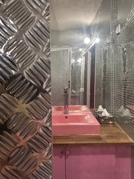 Toilettes super shiny.