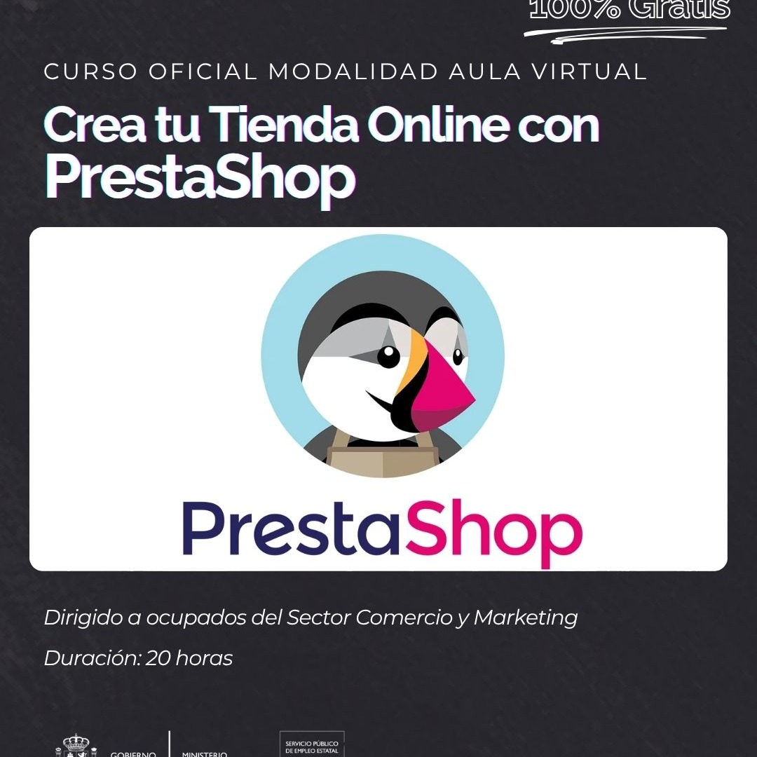 ADGD055PO CREA TU TIENDA ON-LINE CON PRESTASHOP