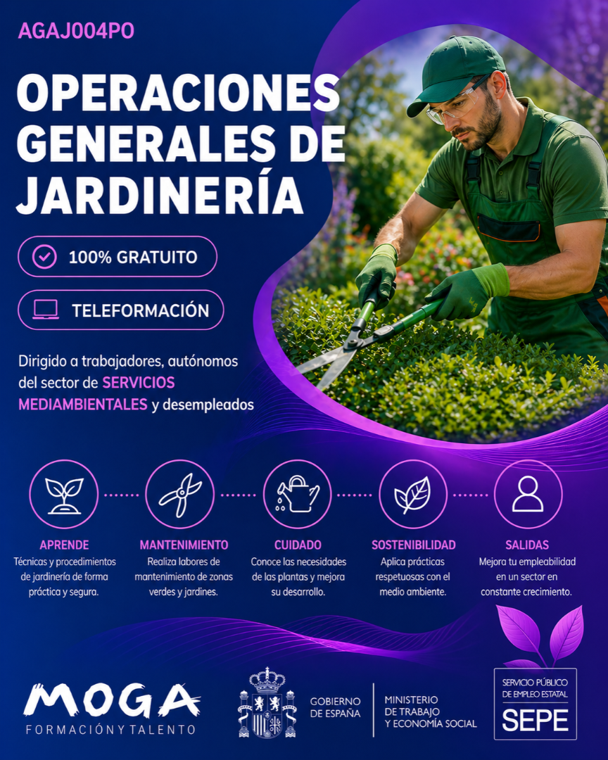 AGAJ004PO OPERACIONES GENERALES DE JARDINERÍA