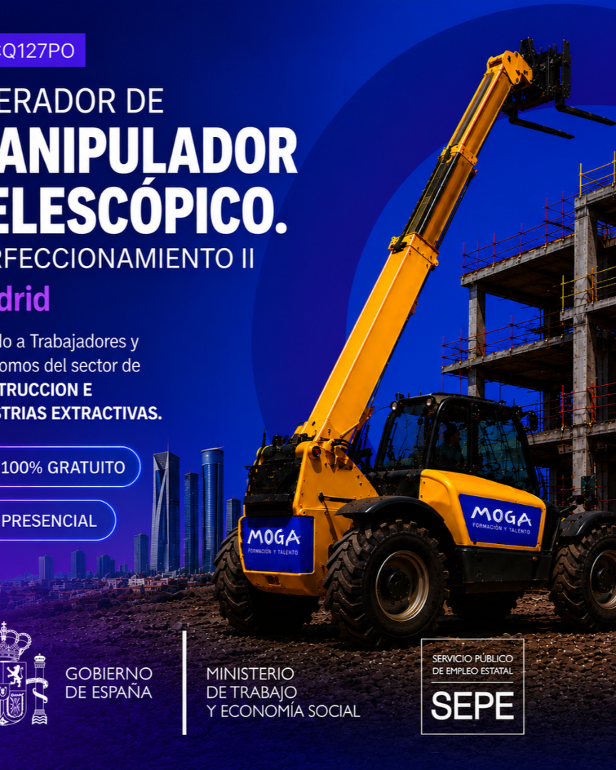 EOCO127PO OPERADOR DE MANIPULADOR TELESCÓPICO. PERFECCIONAMIENTO II Madrid