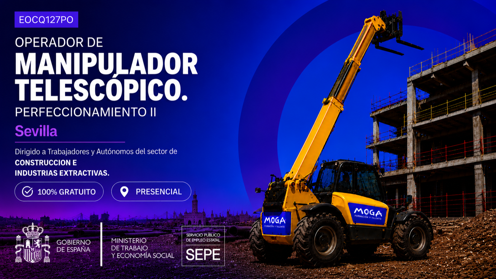 EOCO127PO OPERADOR DE MANIPULADOR TELESCÓPICO. PERFECCIONAMIENTO II Sevilla