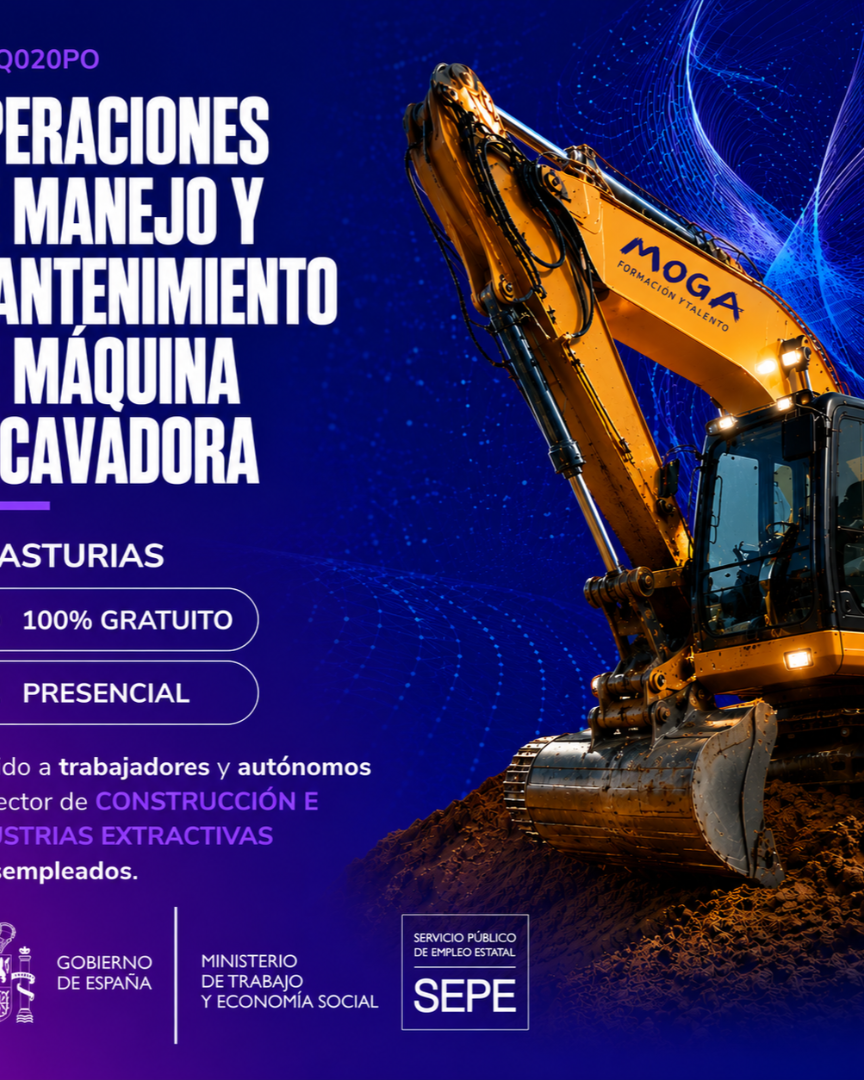 EOCQ020PO OPERACIONES DE MANEJO Y MANTENIMIENTO DE MÁQUINA EXCAVADORA