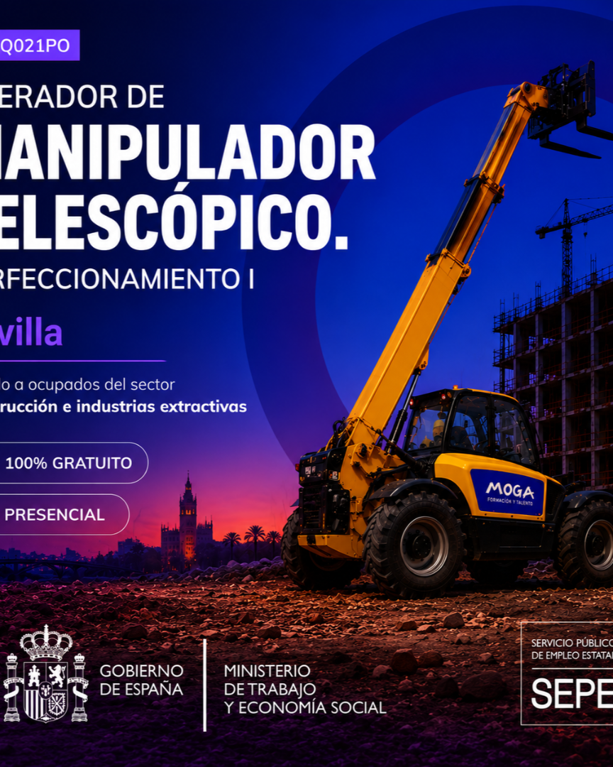 EOCQ021PO OPERADOR DE MANIPULADOR TELESCÓPICO. PERFECCIONAMIENTO I Sevilla