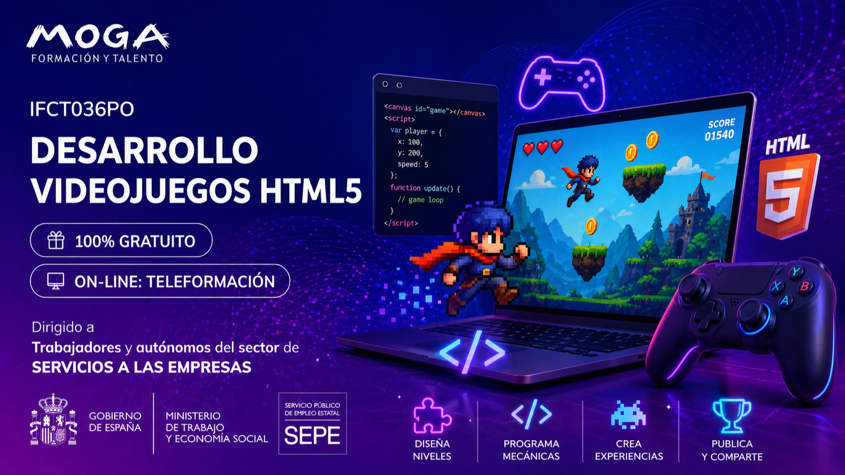 IFCT036PO DESARROLLO VIDEOJUEGOS HTML5