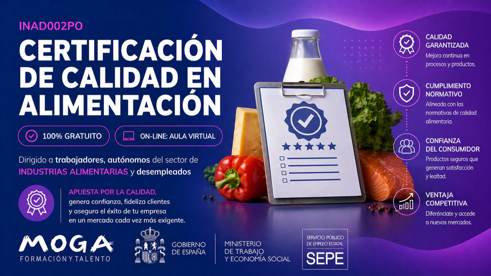 INAD002PO CERTIFICACIÓN DE CALIDAD EN ALIMENTACION