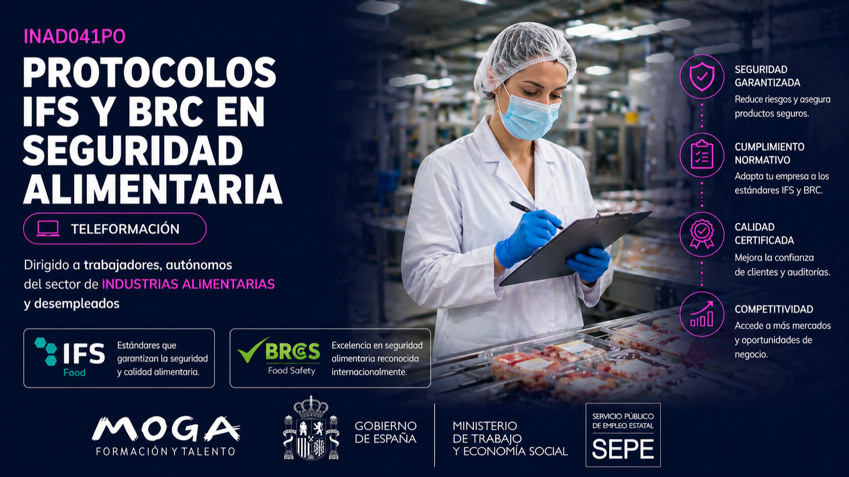 INAD041PO PROTOCOLOS IFS Y BRC EN SEGURIDAD ALIMENTARIA
