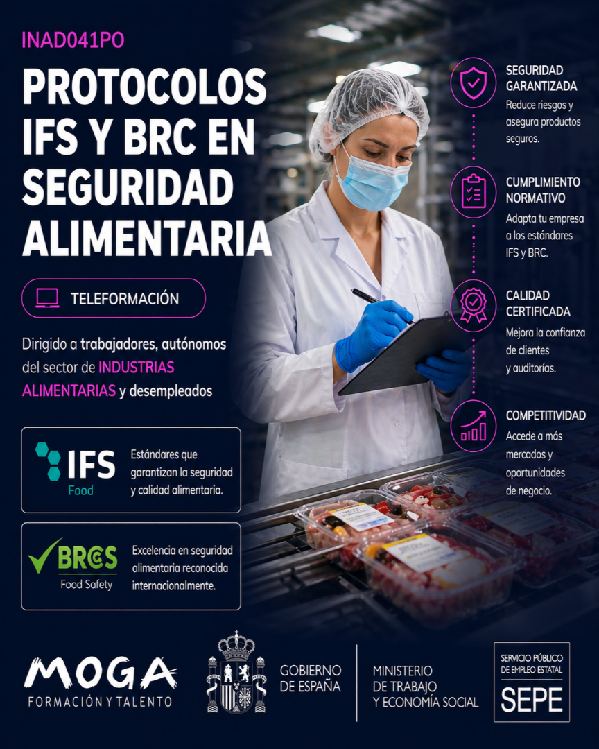 INAD041PO PROTOCOLOS IFS Y BRC EN SEGURIDAD ALIMENTARIA
