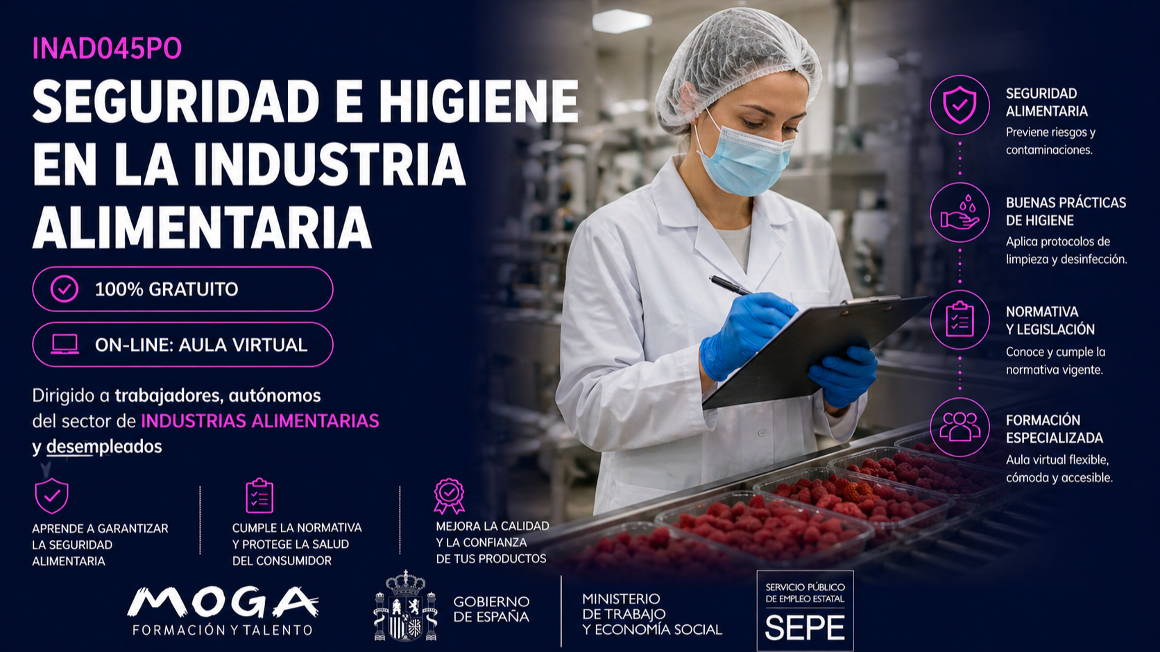 INAD045PO SEGURIDAD E HIGIENE EN LA INDUSTRIA ALIMENTARIA