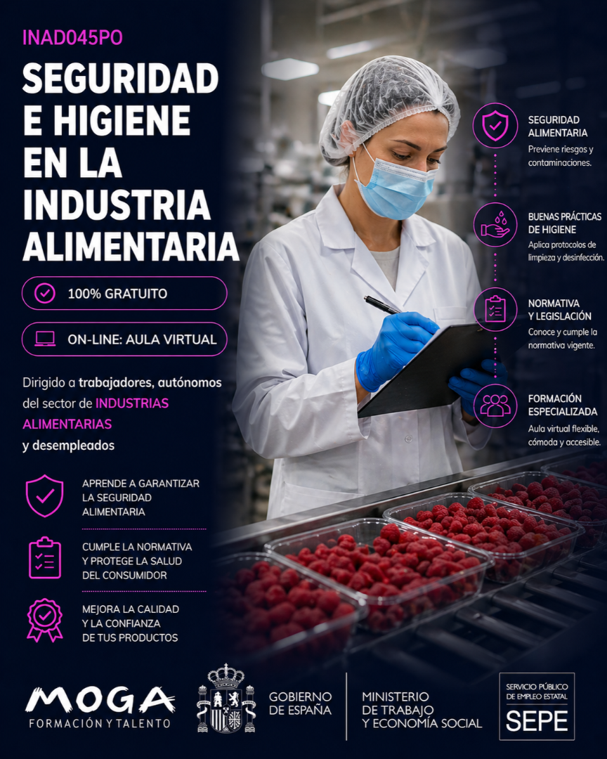 INAD045PO SEGURIDAD E HIGIENE EN LA INDUSTRIA ALIMENTARIA