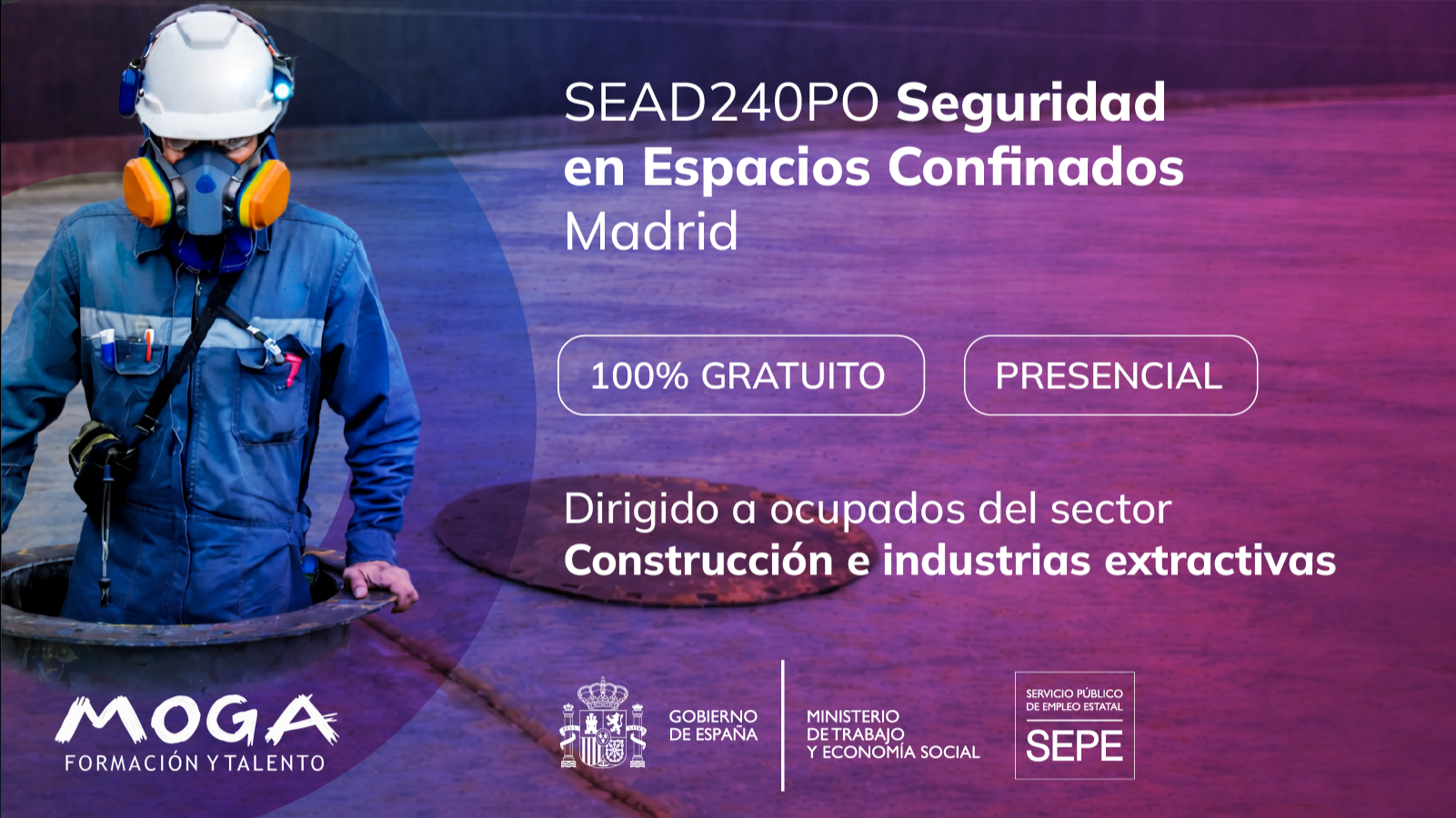 SEAD240PO SEGURIDAD EN ESPACIOS CONFINADOS Madrid