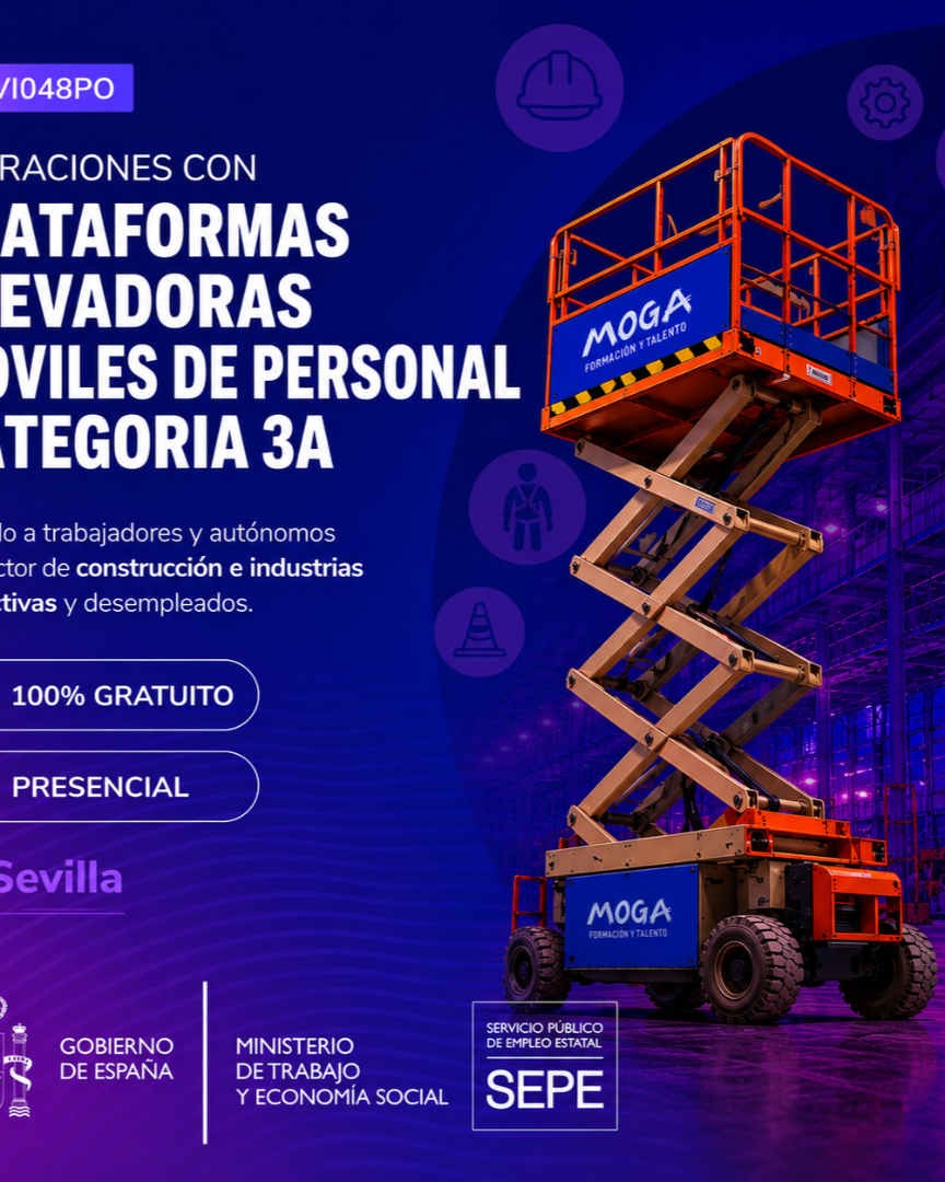 TMVI048PO OPERACIONES CON PLATAFORMAS ELEVADORAS MOVILES DE PERSONAL CATEGORIAS 3A Sevilla