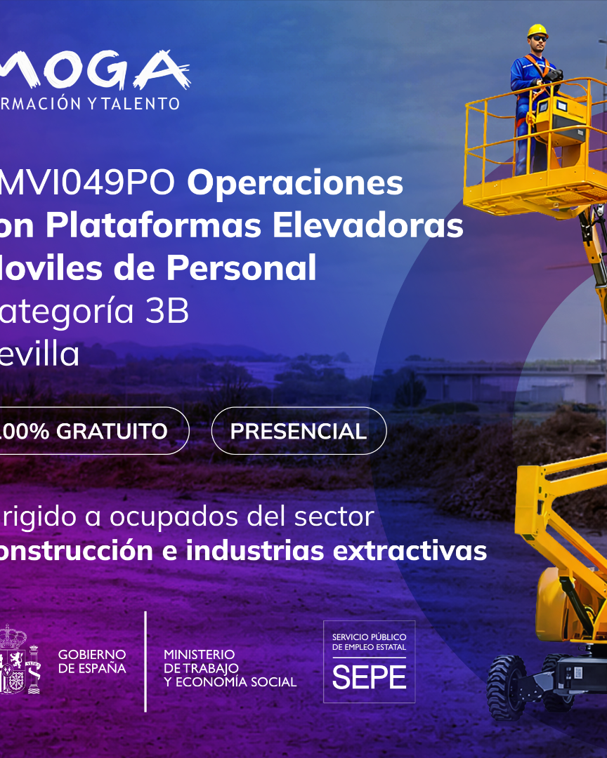 TMVI049PO OPERACIONES CON PLATAFORMAS ELEVADORAS MOVILES DE PERSONAL CATEGORIAS 3B Sevilla