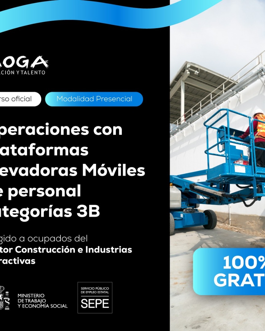 TMVI049PO OPERACIONES CON PLATAFORMAS ELEVADORAS MOVILES DE PERSONAL CATEGORIAS 3B Tarragona