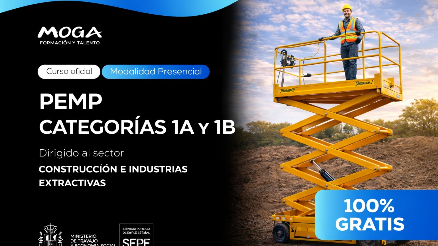 TMVI071PO OPERACIONES CON PLATAFORMAS ELEVADORAS MOVILES DE PERSONAL CATEGORIAS 1A Y 1B Asturias