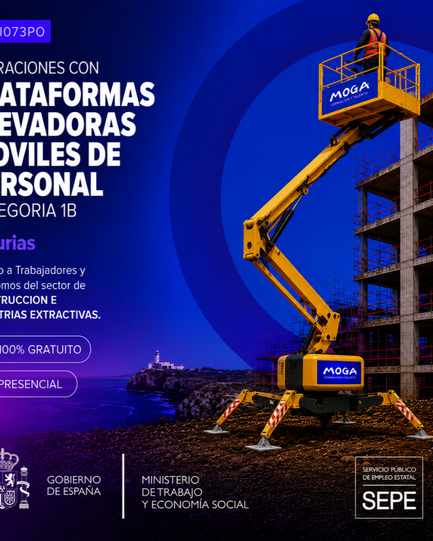 TMVI073PO OPERACIONES CON PLATAFORMAS ELEVADORAS MOVILES DE PERSONAL CATEGORIAS 1B Asturias