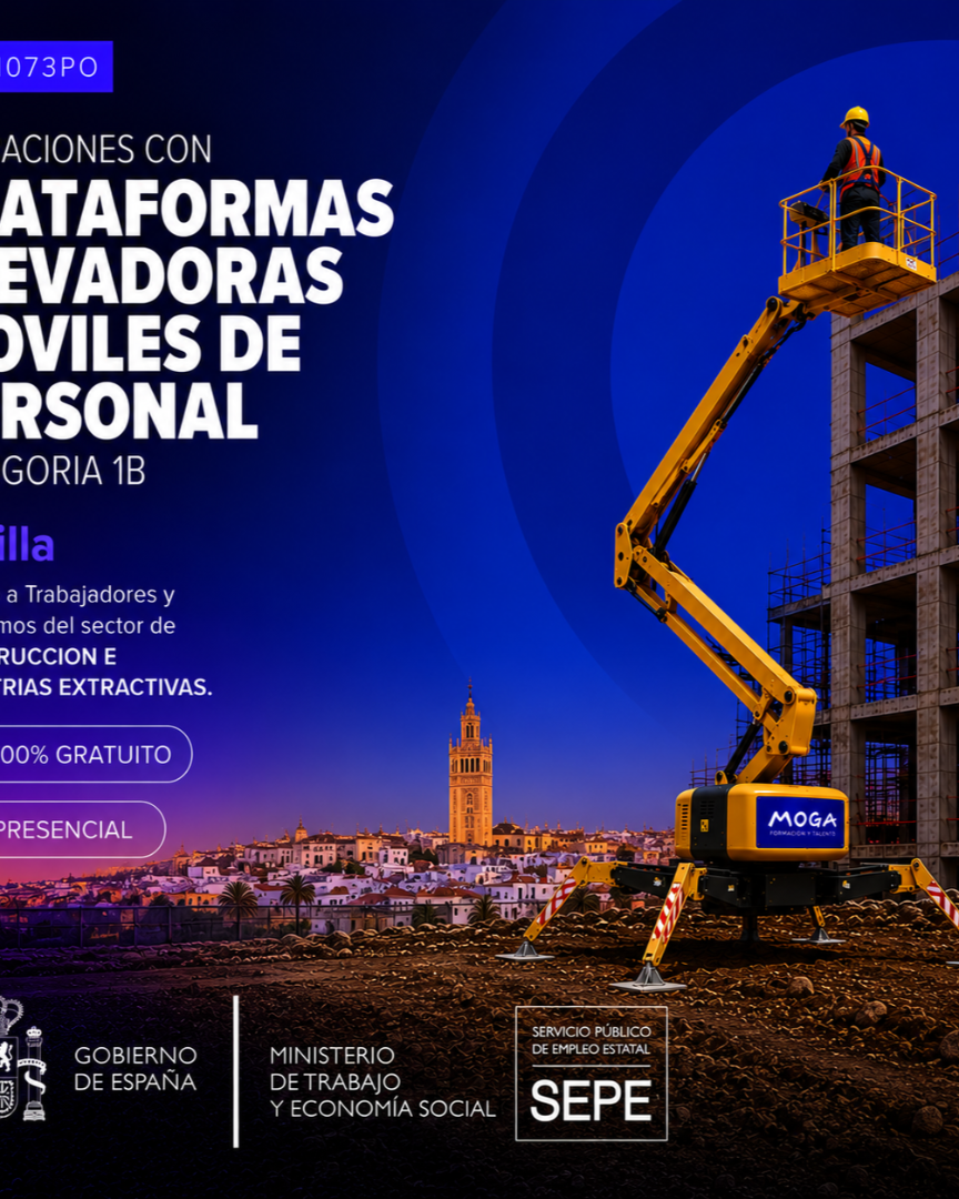 TMVI073PO OPERACIONES CON PLATAFORMAS ELEVADORAS MOVILES DE PERSONAL CATEGORIAS 1B Sevilla
