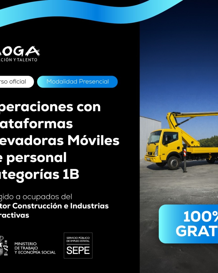 TMVI073PO OPERACIONES CON PLATAFORMAS ELEVADORAS MOVILES DE PERSONAL CATEGORIAS 1B Tarragona