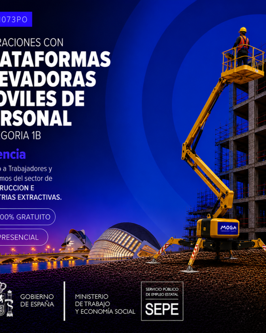 TMVI073PO OPERACIONES CON PLATAFORMAS ELEVADORAS MOVILES DE PERSONAL CATEGORIAS 1B Valencia