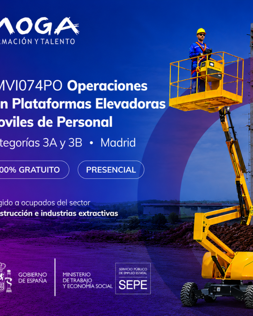 TMVI074PO OPERACIONES CON PLATAFORMAS ELEVADORAS MOVILES DE PERSONAL CATEGORIAS 3A Y 3B Madrid