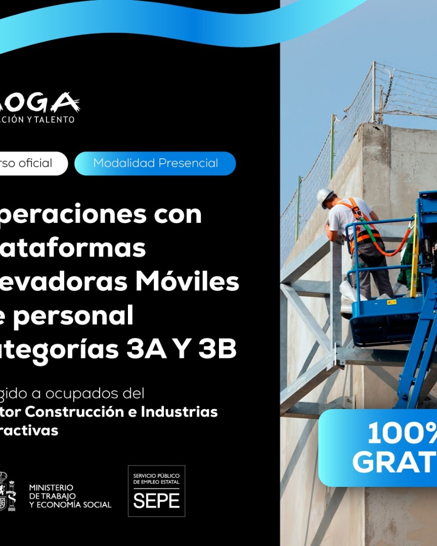 TMVI074PO OPERACIONES CON PLATAFORMAS ELEVADORAS MOVILES DE PERSONAL CATEGORIAS 3A Y 3B Sevilla
