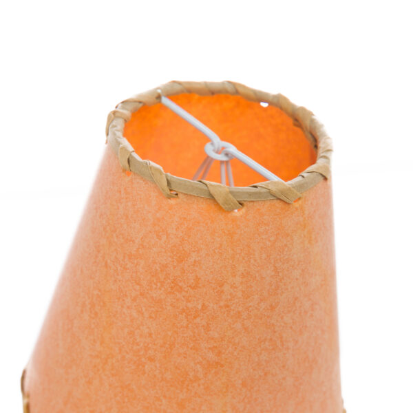 Parchment Lampshade, Round With Raffia Trim 5"