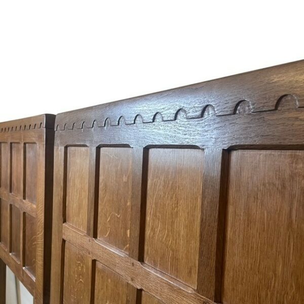 Classic Mouseman Pair of Headboards 3' Wide