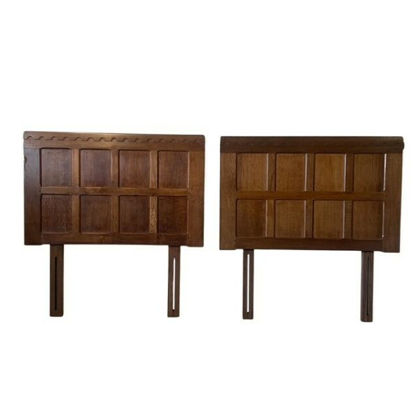 Classic Mouseman Pair of Headboards 3' Wide