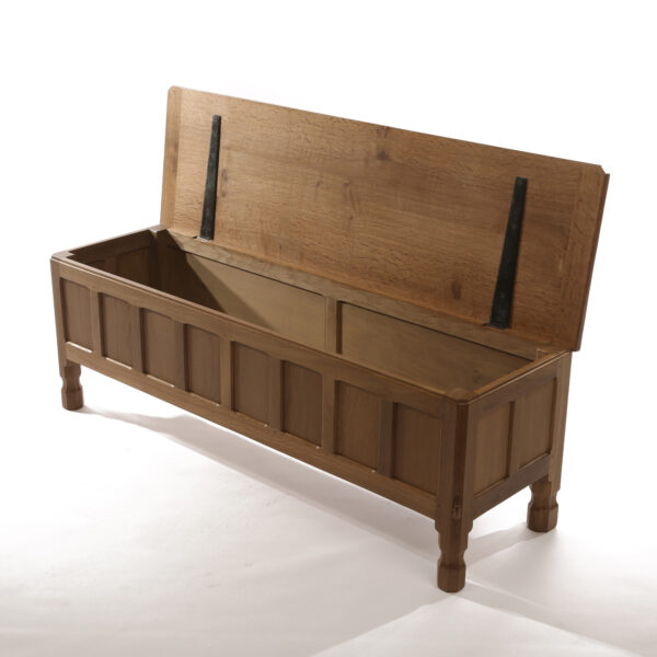 Mouseman Oak Blanket Chest 4' 6" W