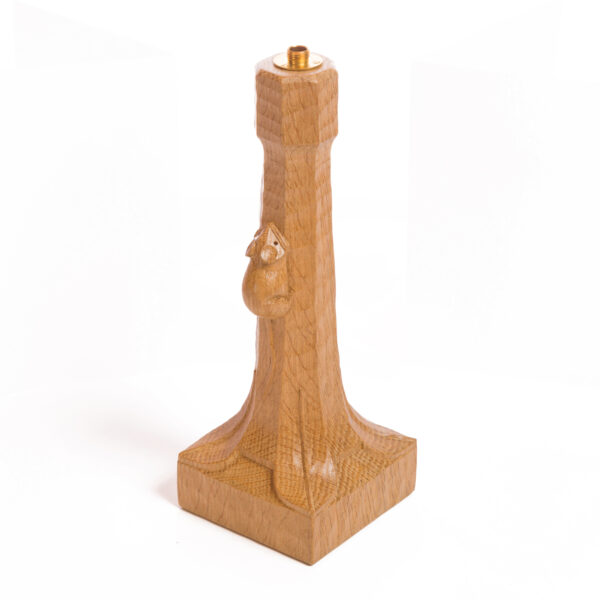 Mouseman Oak Small Table Lamp