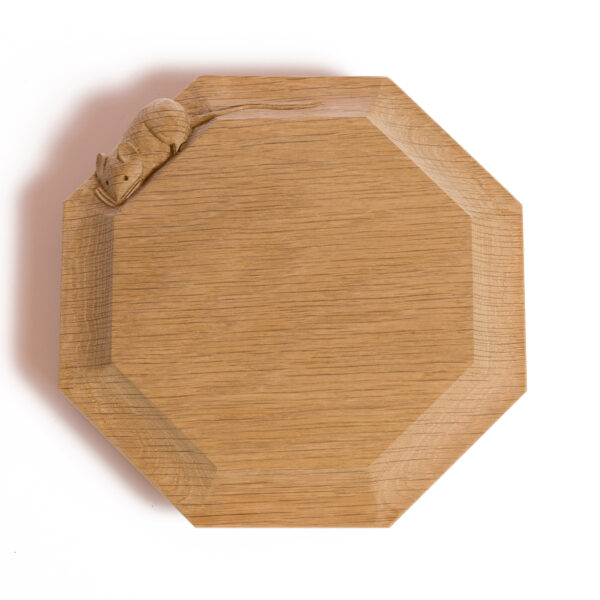 Mouseman Oak Small Chopping Board/Tea Pot Stand