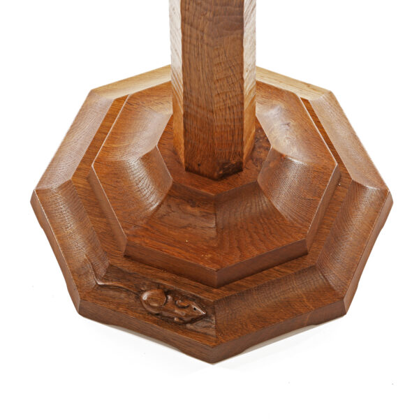 Mouseman Oak Low Flower Stand