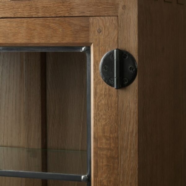 Mouseman Oak Display Cupboard
