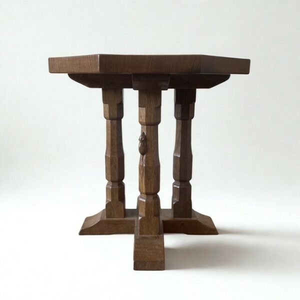 Classic Mouseman Limited Edition Hovingham Coffee Table with Burr Oak Inlays SOLD