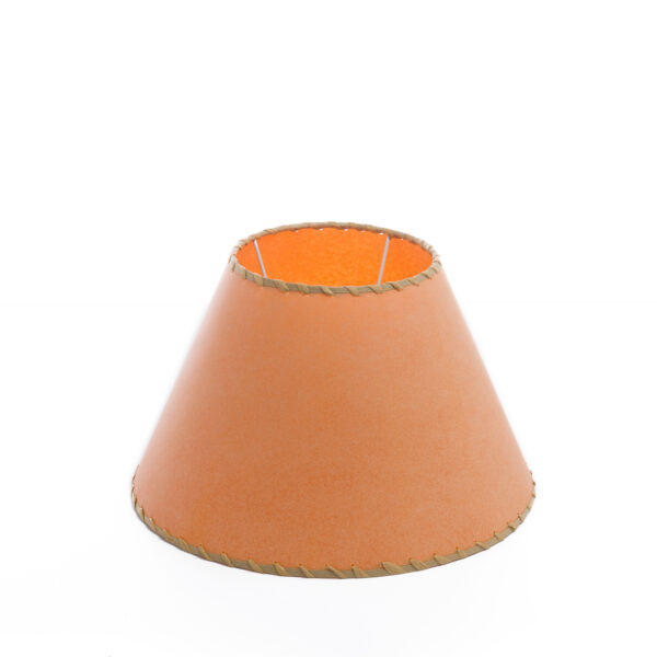 Parchment lampshade For Large Table Lamp, Empire  With Raffia Trim 14"