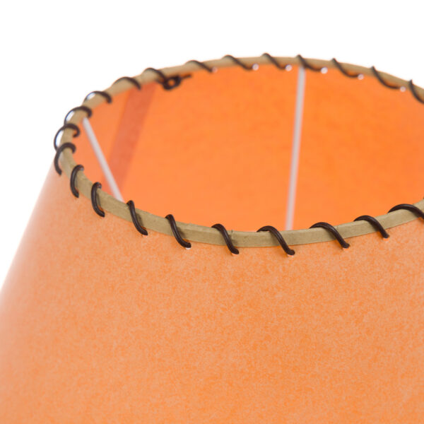 Parchment lampshade For Large Table Lamp, Empire  With Leather Trim 14"