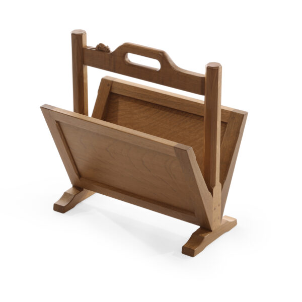 Mouseman Oak Magazine Rack
