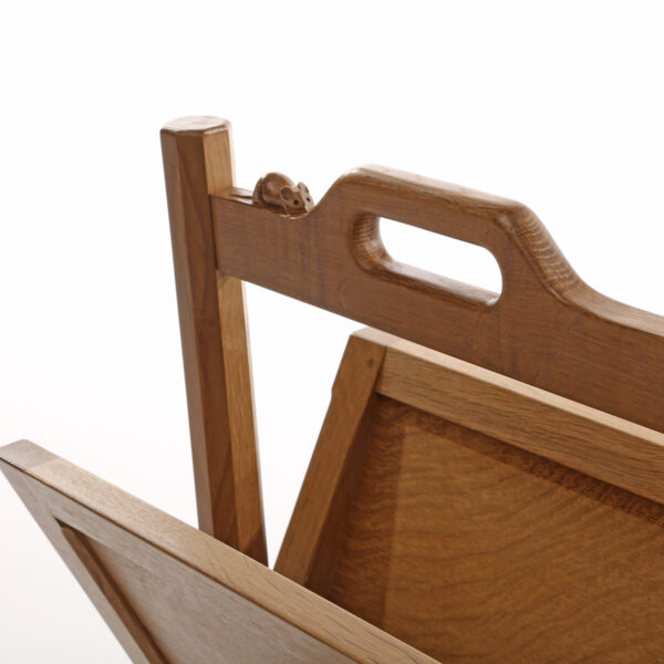 Mouseman Oak Magazine Rack