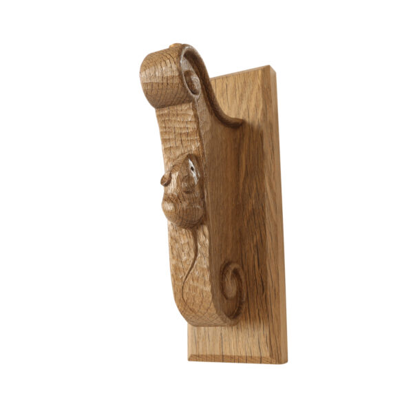 Mouseman Oak Single Wall Light Bracket