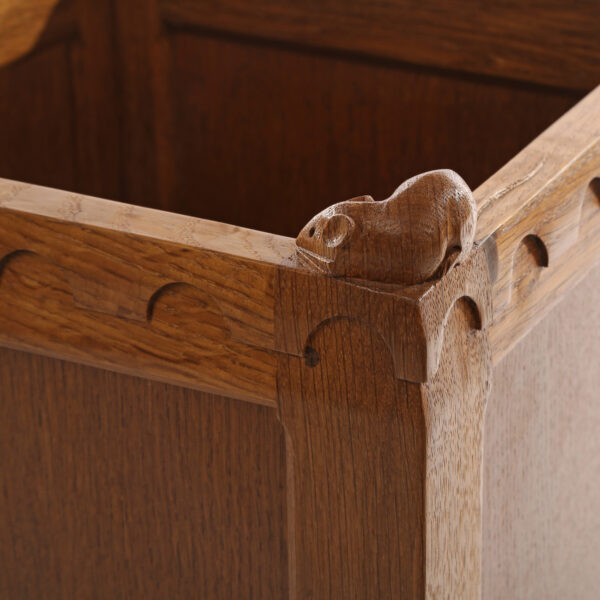 Mouseman Oak Umbrella/Walking Stick Stand