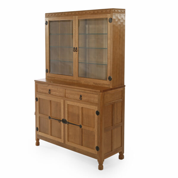 Mouseman Oak Display Dresser 4' W
