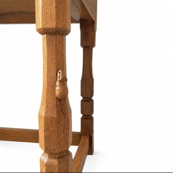 Classic Mouseman 3' 0" Hall Table with Two Drawers SOLD