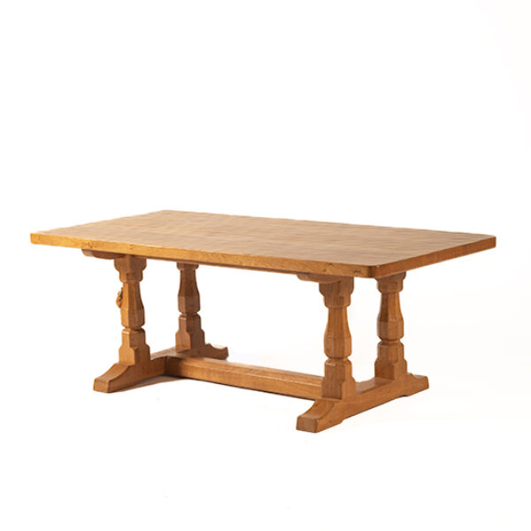 Classic Mouseman 4'0" Refectory Coffee Table - SOLD